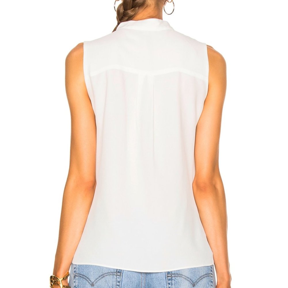 10 Crosby Derek Lam Light Blush Pink Voile Sleeveless Blouse Shell Top size 6 - Picture 15 of 15